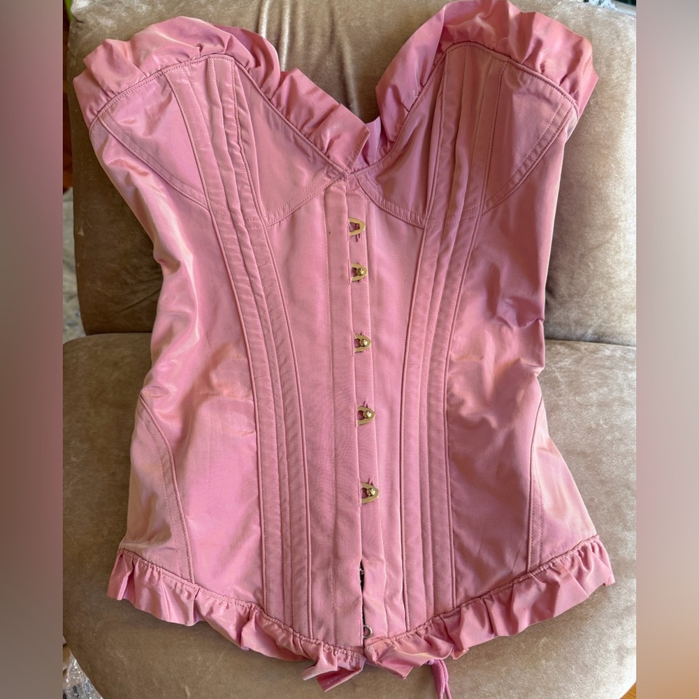 Agent Provocateur Rare Pink Gwendoline Satin Corset S